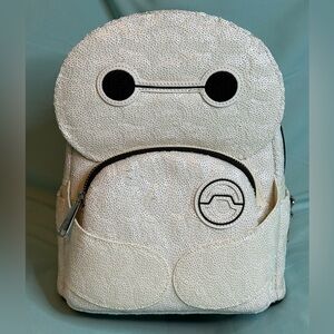 Loungefly x Disney x Pixar Big Hero 6 Baymax Sequin Cosplay Backpack - D23 2024